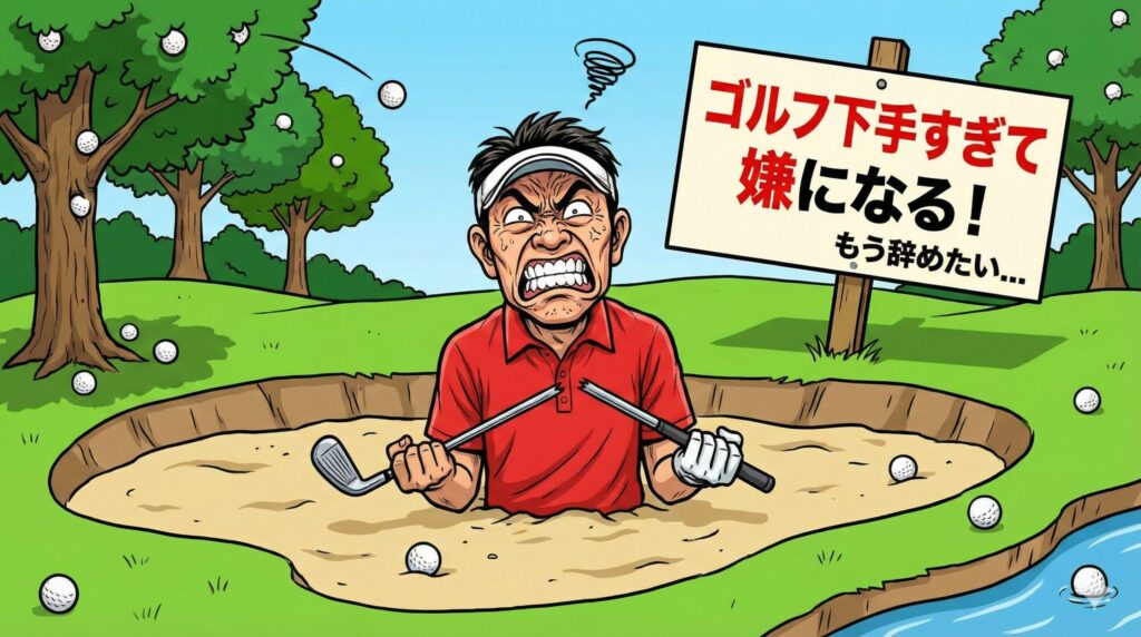 ゴルフ 下手すぎて嫌になる