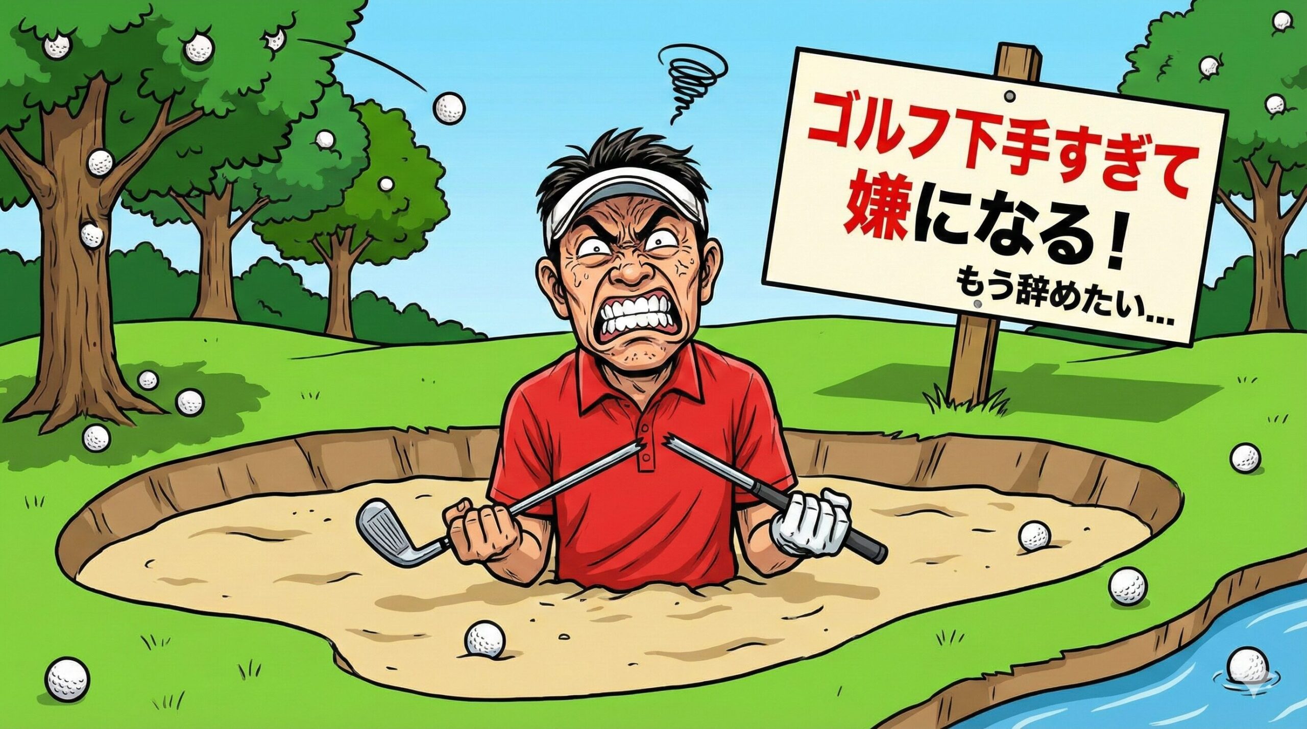 ゴルフ 下手すぎて嫌になる