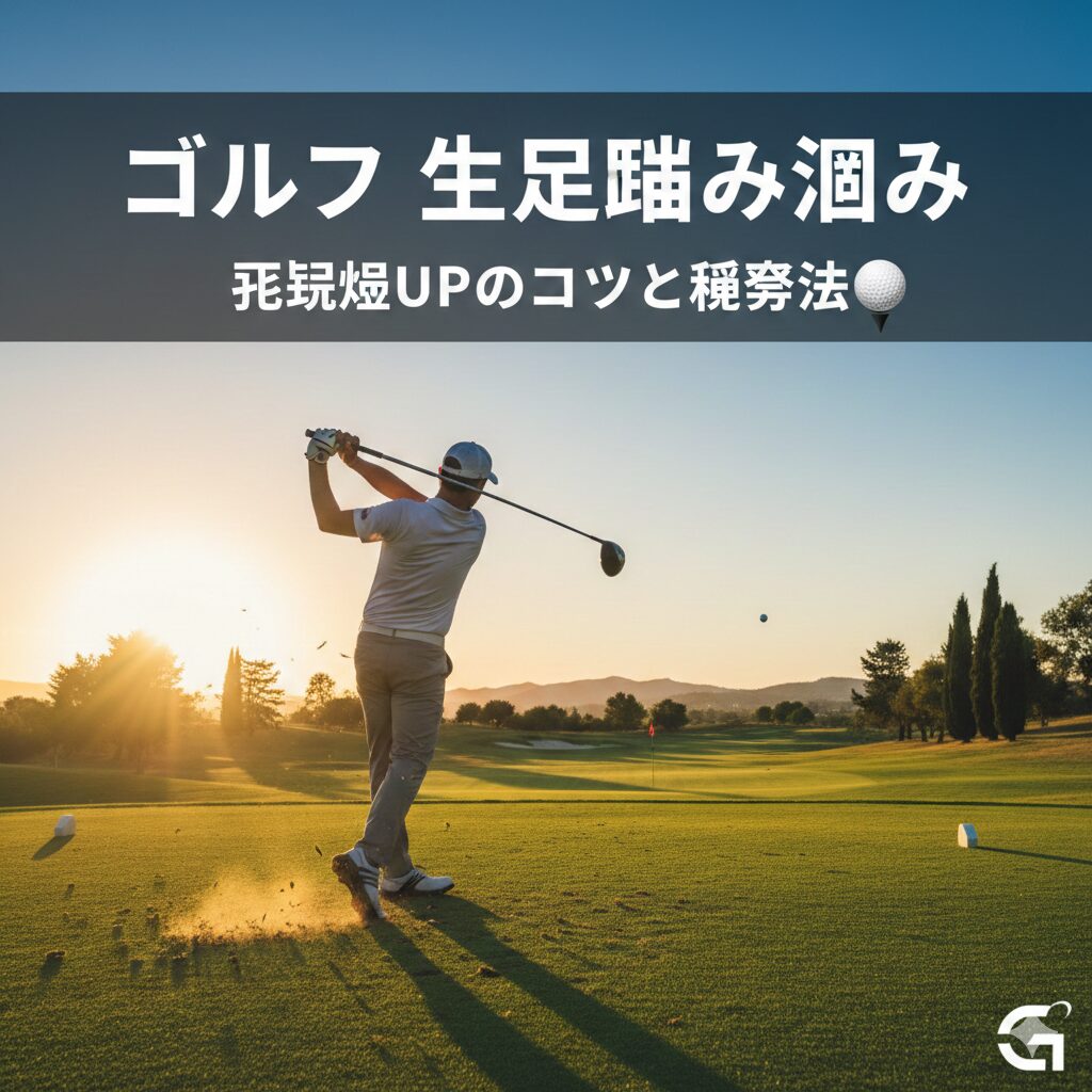 ゴルフの左足踏み込みをマスターして飛距離を伸ばすコツと練習法